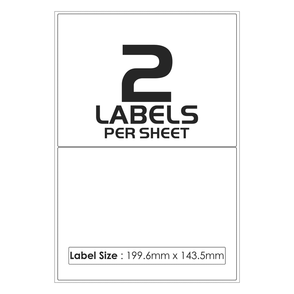 2 Labels Per Sheet