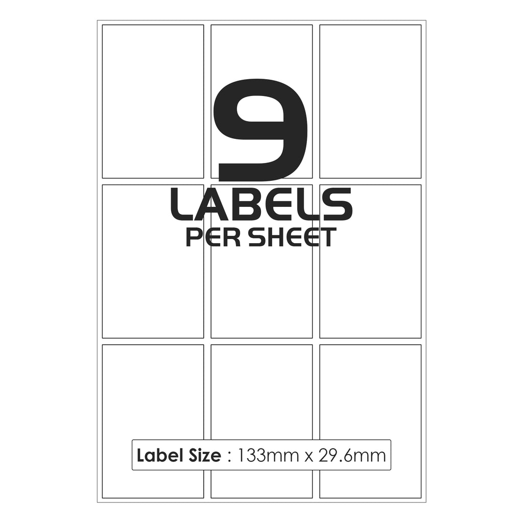 9 Labels Per Sheet
