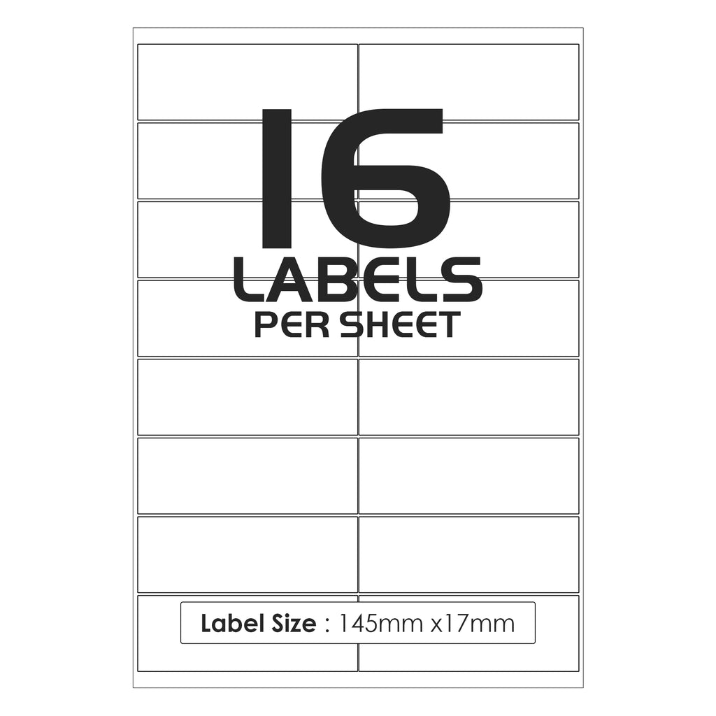 16 Labels Per Sheet