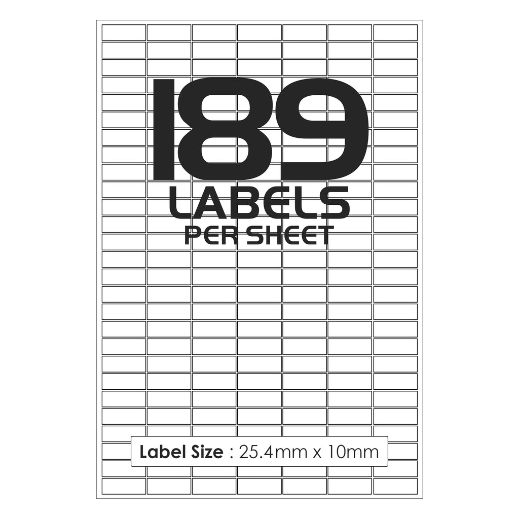 189 Labels Per Sheet