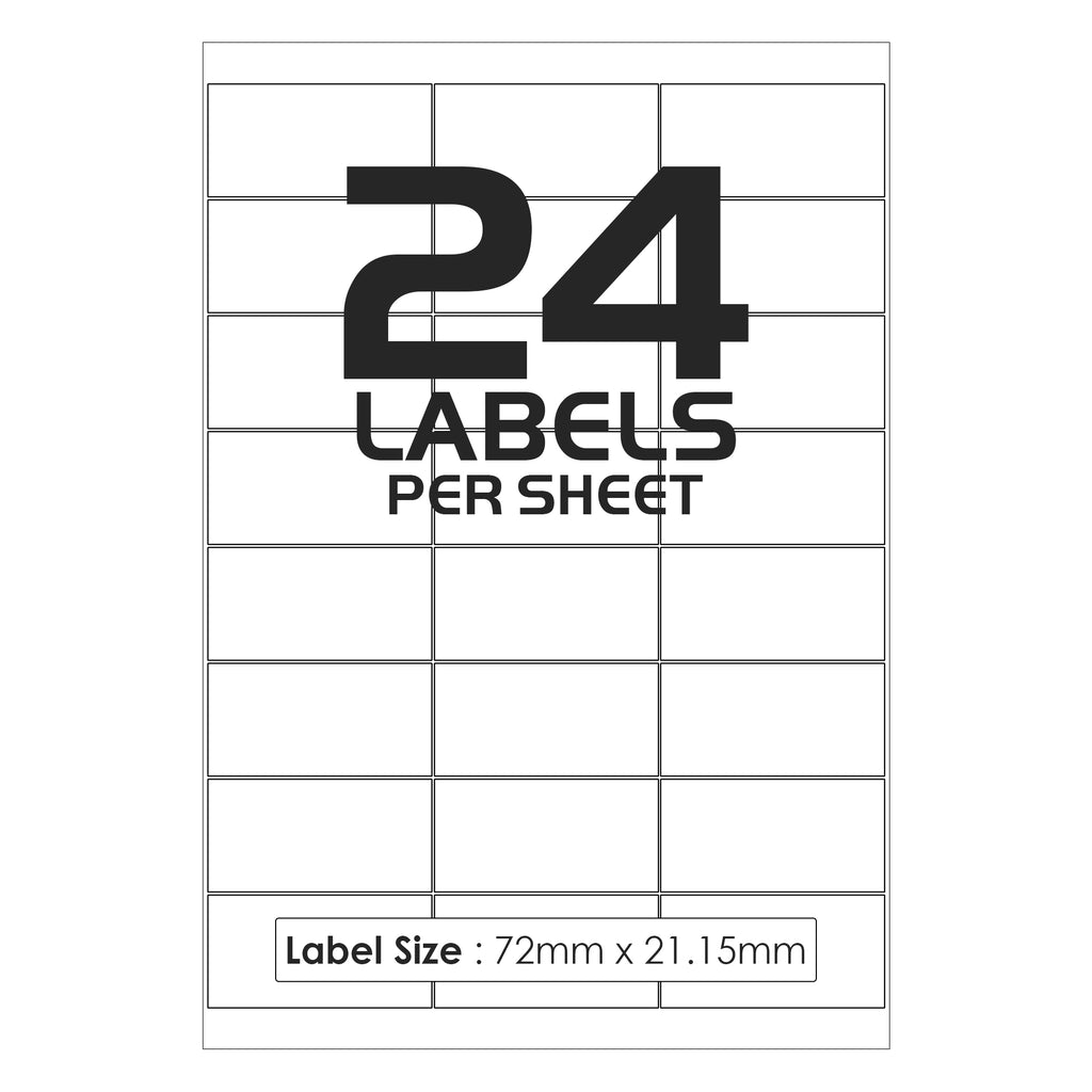 24 Labels Per Sheet