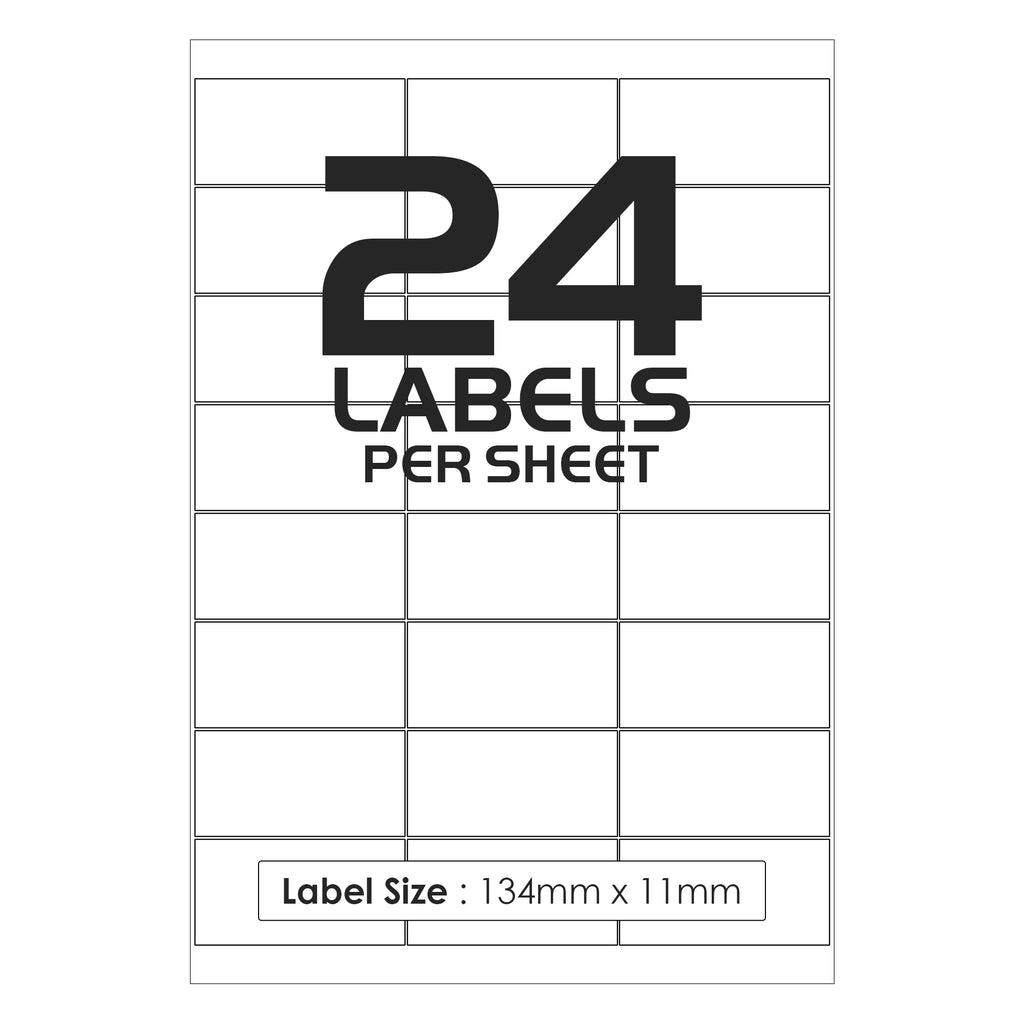 24 Labels Per Sheet