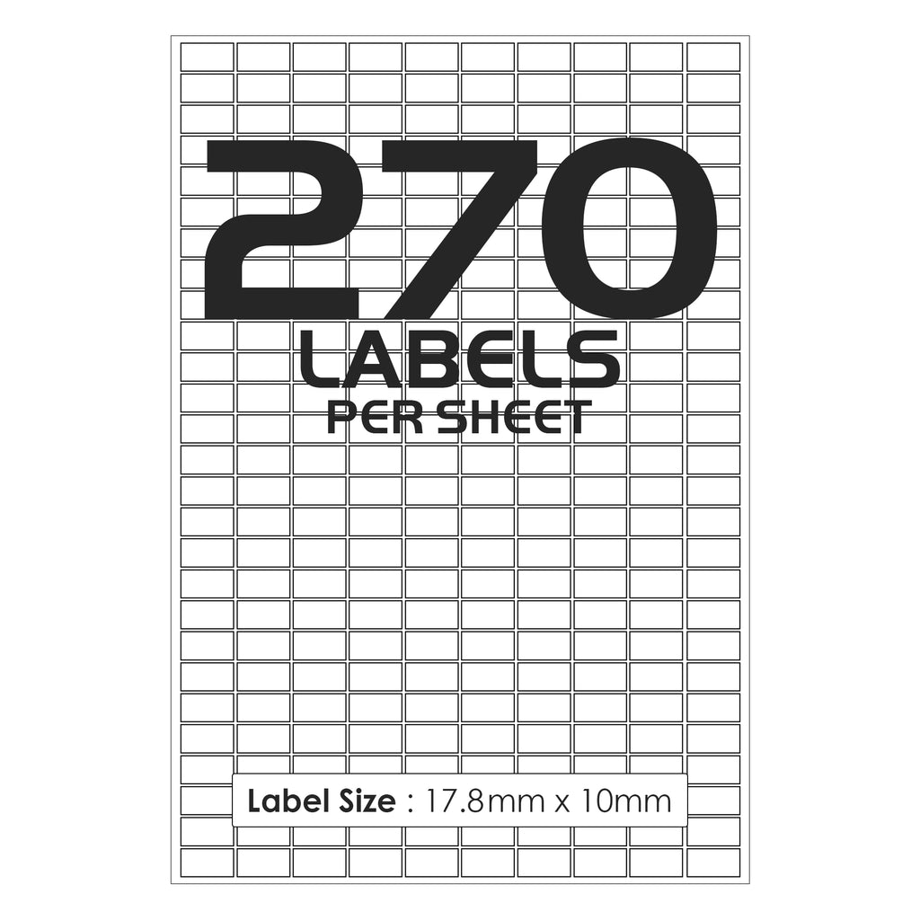 270 Labels Per Sheet