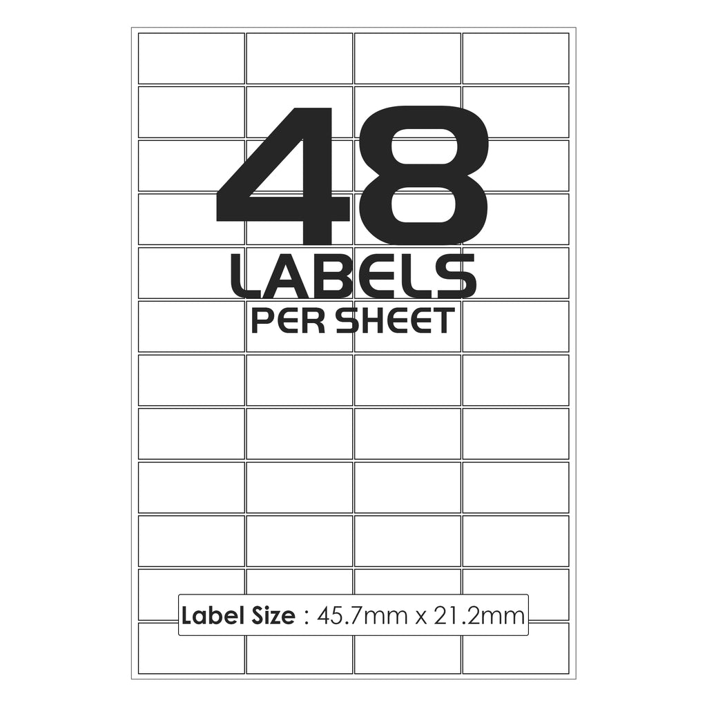 48 Labels Per Sheet