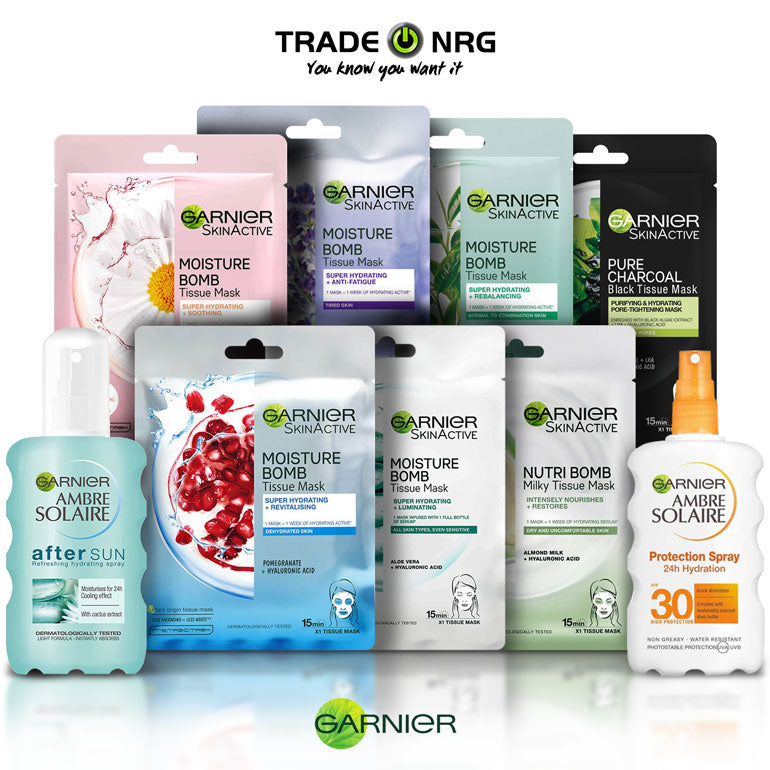 Best Garnier Skin Care Products and Face Tissue Masks TradeNRG UK