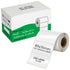 iSOUL Self Adhesive Address Labels 89x36mm, 250 Sticker Labels, White Stickers, BPA-Free, Handwriting, Laser & Inkjet Printer Compatible, for Shipping, Filing, Food Container Sticky Rolls 1 Roll
