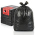iSOUL Bin Bags, Large Bin Bags Heavy Duty Refuse Sacks Strong 18x29x39 Bin Liners Household Rubbish Waste Garbage Bags Black 100L Capacity Wheelie Bin Bag 50 Pack