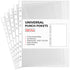 A4 Plastic Value Punched Punch Pockets, 11 Hole Heavy Duty File Binder Pockets, 40 Micron Clear Punched Pockets for Documents Folders Filling Plastic Wallets 100 Sleeves Pack