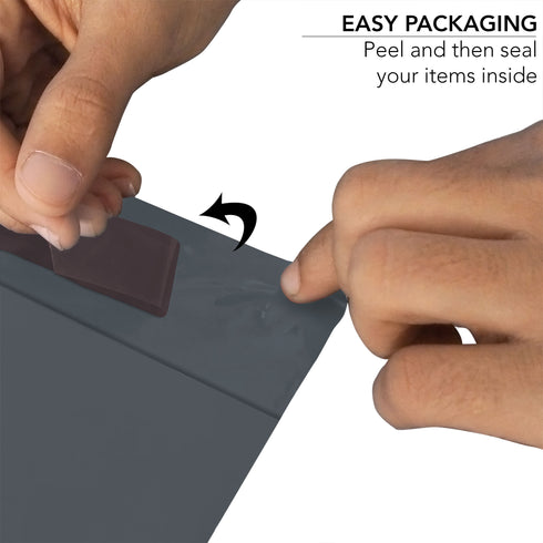 iSOUL Poly Mailer Bags 12x16 Self-Seal, Shipping Post Bag Envelopes 50 Pack Grey