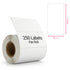 iSOUL Self Adhesive Address Labels 89x36mm, 250 Sticker Labels, White Stickers, BPA-Free, Handwriting, Laser & Inkjet Printer Compatible, for Shipping, Filing, Food Container Sticky Rolls 1 Roll