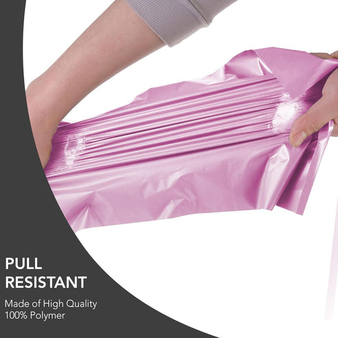 Assorted Baby Pink Parcel Bags 50 Pack 5 Sizes Mailing Bags