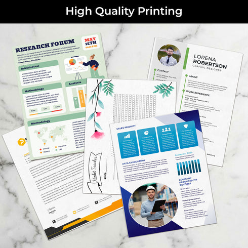 iSOUL Printer Paper, A4 Copy Paper, Printer Paper, Printer Copiers Paper, Compatible with Laser, Inkjet, Fax Paper, Perfect for Home & Office Use, White 500 Sheets