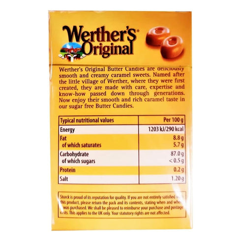 Werther's Original Sugar-Free Butter Candies - 42g