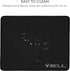 iSOUL Mouse Pad, Mice Pad with Non-Slip Rubber Base, Mouse Mats for Computers Durable Stitched Edges, Neoprene Smooth Surface for Laser and Optical Mouse Mat, Black