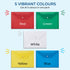 iSOUL A4 Plastic Wallets Heavy Duty Plastic Popper Wallets Document Folder