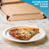 Disposable Paper Plate 10 Inch Heavy Duty Strong Bagasse Compostable Eco-Friendly Natural Sugarcane Fibers Round Plates for Hot & Cold Food Catering BirthdayDinner Party Office Picnic BBQs 50 Plates