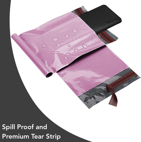 Assorted Baby Pink Parcel Bags 50 Pack 5 Sizes Mailing Bags