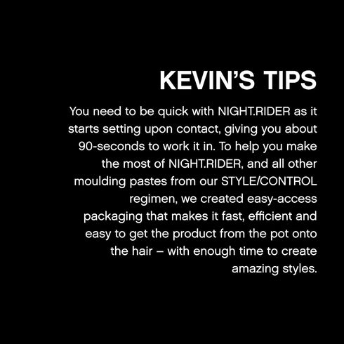Kevin Murphy NIGHT.RIDER Texture Paste 100g – Strong Hold Matte Finish for All Hair Types
