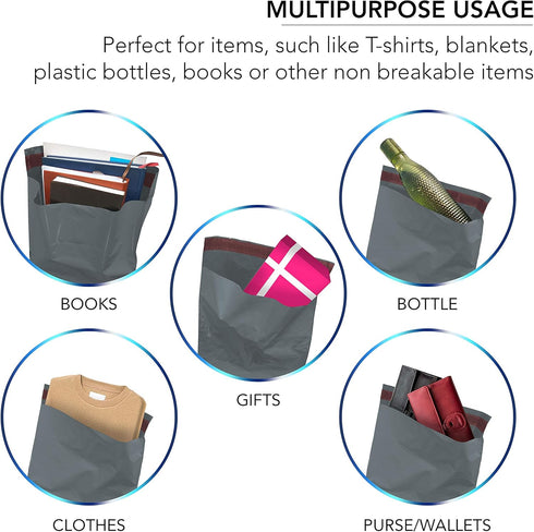Mailing Bags, iSOUL 100 Pcs Shipping Poly Postal Self Seal Bags in Size 12” x 16" Inch Size Small Mailing Bags Postage Packaging Bags 305mm to 407mm