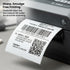 4x6 Thermal Labels 100x150mm, 500 White Direct Thermal Printer Labels, Shipping Labels, Compatible with Zebra, Rollo, MUNBYN 1000 Labels 2 Rolls