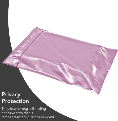 Assorted Baby Pink Parcel Bags 50 Pack 5 Sizes Mailing Bags