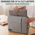 iSOUL Laptop Sleeve for 15 Inch, Protective Laptop Bag Case Sleeve 15" Grey with Waterproof Laptop Case for 15.6 Inch for Notebook Lenovo ThinkPad IdeaPad HP Dell Acer ASUS Chromebook Mac Pro 16 15