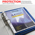 A4 Plastic Value Punched Punch Pockets, 11 Hole Heavy Duty File Binder Pockets, 40 Micron Clear Punched Pockets for Documents Folders Filling Plastic Wallets 100 Sleeves Pack