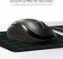 iSOUL Mouse Pad, Mice Pad with Non-Slip Rubber Base, Mouse Mats for Computers Durable Stitched Edges, Neoprene Smooth Surface for Laser and Optical Mouse Mat, Black