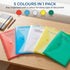 iSOUL A4 Plastic Wallets Heavy Duty Plastic Popper Wallets Document Folder