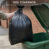 iSOUL Bin Bags, Large Bin Bags Heavy Duty Refuse Sacks Strong 18x29x39 Bin Liners Household Rubbish Waste Garbage Bags Black 100L Capacity Wheelie Bin Bag 100 Pack