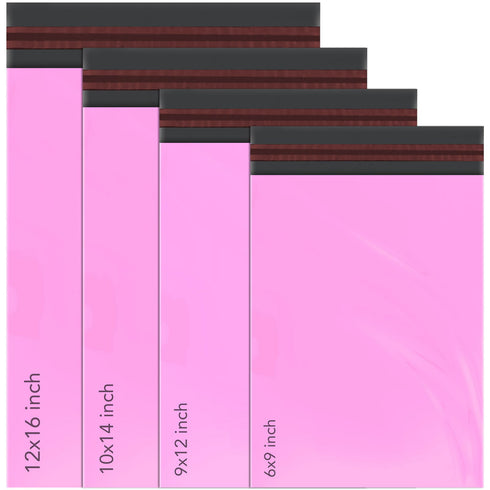 100 Mixed Size Mailing Poly Postal Self Seal Bags 4 Sizes 25 from Each - TradeNRG UK