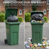 iSOUL Bin Bags, Large Bin Bags Heavy Duty Refuse Sacks Strong 18x29x39 Bin Liners Household Rubbish Waste Garbage Bags Black 100L Capacity Wheelie Bin Bag 100 Pack