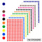 10mm Size Adhesive Colorful Dot Labels Sticky Marking Colored Dots Circle Labels - TradeNRG UK