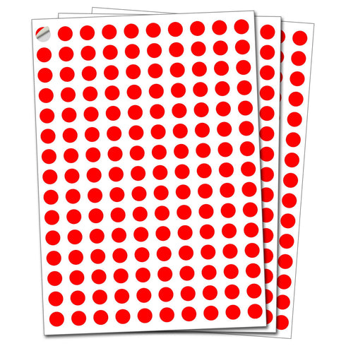 10mm Size Adhesive Colorful Dot Labels Sticky Marking Colored Dots Circle Labels - TradeNRG UK