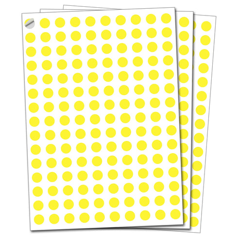 10mm Size Adhesive Colorful Dot Labels Sticky Marking Colored Dots Circle Labels - TradeNRG UK