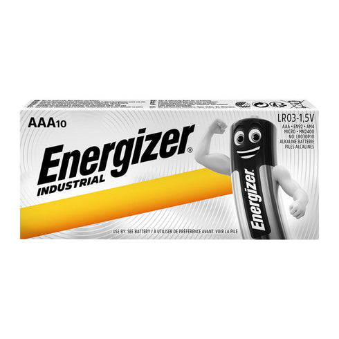10x Energizer AAA Alkaline Industrial Battery MN2400 1.5V LR3 Long Lasting - TradeNRG UK - 10x Energizer AAA Alkaline Industrial Battery MN2400 1.5V LR3 Long Lasting - TradeNRG UK