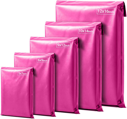 125 Mixed Grey Parcel Bags, Tamper-Proof Strong Postal Packaging Bags for Shipping, Mailing & Delivery, 5 Sizes Small to Large, 25 Each