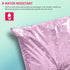 125 Mixed Baby Pink Parcel Bags, Tamper-Proof Strong Postal Packaging Bags for Shipping, Mailing & Delivery, 5 Sizes Small to Large, 25 Each