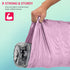 125 Mixed Baby Pink Parcel Bags, Tamper-Proof Strong Postal Packaging Bags for Shipping, Mailing & Delivery, 5 Sizes Small to Large, 25 Each