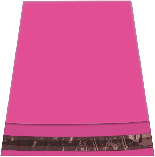 Hot Pink Mailing Bags, iSOUL 25 Pcs Shipping Poly Postal Self Seal Bags in Size 10 x 14 Inch Size Small Mailing Bags Postage Packaging Bags 254mm to 356mm