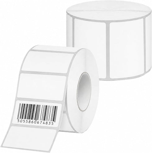 iSOUL Direct Thermal Labels, 50mm x 25mm Self-Adhesive Perforated UPC Barcode FBA Labels Stickers Compatible with Rollo, Zebra, MUNBYN, Toshiba, Citizen, Eltron Printers, 1 Roll