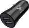 iSOUL USB Car Charger, 3.1A Dual USB Port 12V/24V Fast Charging Adapter, Black, Compatible with iPhone, Samsung Galaxy, Android & Other USB Devices
