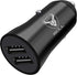iSOUL USB Car Charger, 3.1A Dual USB Port 12V/24V Fast Charging Adapter, Black, Compatible with iPhone, Samsung Galaxy, Android & Other USB Devices