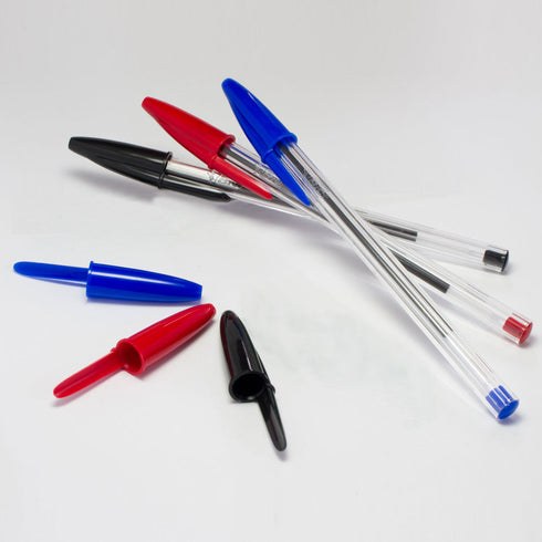 20X BIC Pen Crystal Grip Ballpoint Pens Three Colours - TradeNRG UK - 20X BIC Pen Crystal Grip Ballpoint Pens Three Colours - TradeNRG UK