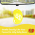 Jelly Belly Lemon Drop 2D Paper Jelly Bean Hanging Air Freshener – Zesty Lemon Scent for Car, Home & Office