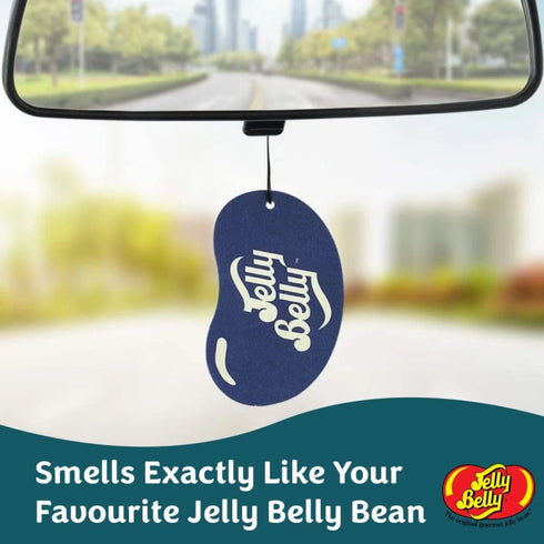 Jelly Belly Blueberry 2D Paper Hanging Air Freshener – Sweet Blueberry Scent for Car, Home & Office