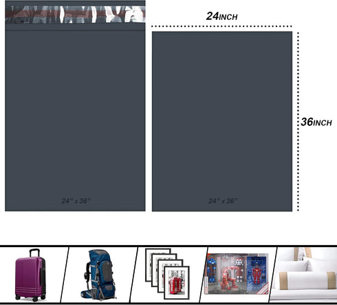 Mailing Poly Postal Self Seal Bags YUNJU Mailing Bags Postage Packaging Mailers Posting Shipping Post Parcels Package Bags 24x36 Inch 10 Pack