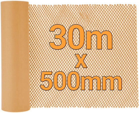 Paper Bubble Wrap Cushioning Roll, Packing Paper for Moving House, Shipping and Gift Wrapping - Sustainable Packaging Materials for Moving Boxes and Fragile Gift Bubble Wrap Alternative Brown 50cmx30M