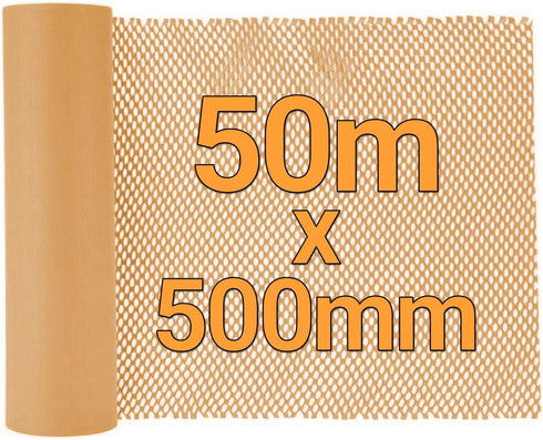 Paper Bubble Wrap Cushioning Roll, Packing Paper for Moving House, Shipping and Gift Wrapping - Sustainable Packaging Materials for Moving Boxes and Fragile Gift Bubble Wrap Alternative Brown 50cmx50M