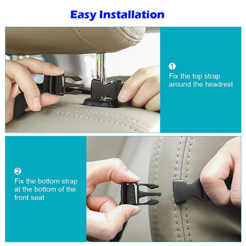 2x Back Seat Car Boot Organiser Multi-Pocket Cargo with Tissue Box Car - TradeNRG UK - 2x Back Seat Car Boot Organiser Multi-Pocket Cargo with Tissue Box Car - TradeNRG UK